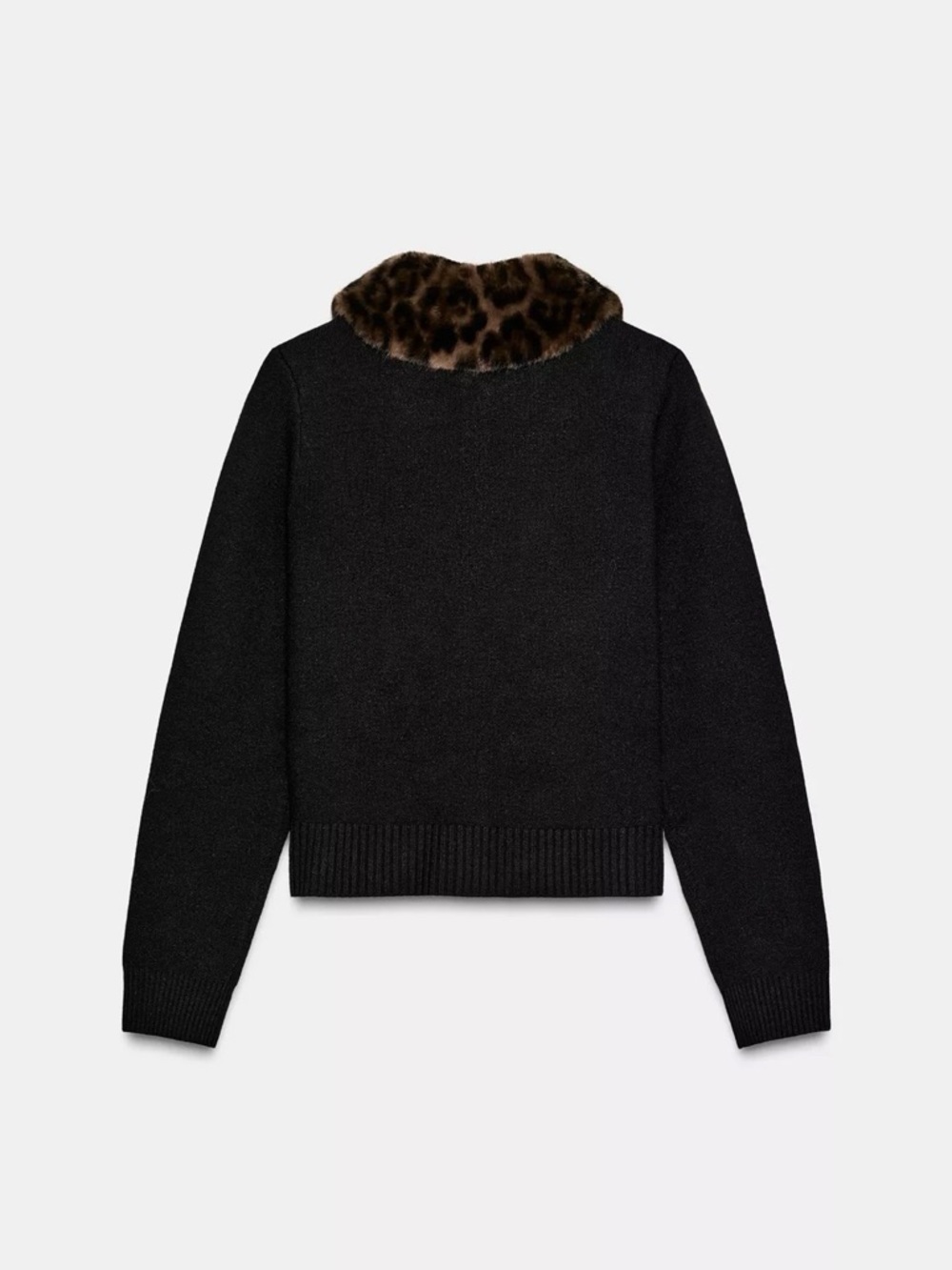 Zara Faux Fur Collar Cardigan - Picture 3 of 6